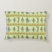 Seamless pattern with different zebras and differe アクセントクッション (裏面)