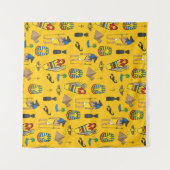 Seamless pattern with egyptean elements such as an タペストリー (正面(横))