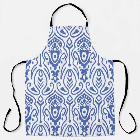 Seamless pattern with embroidery. Ikat Fabric. Eth エプロン (正面)