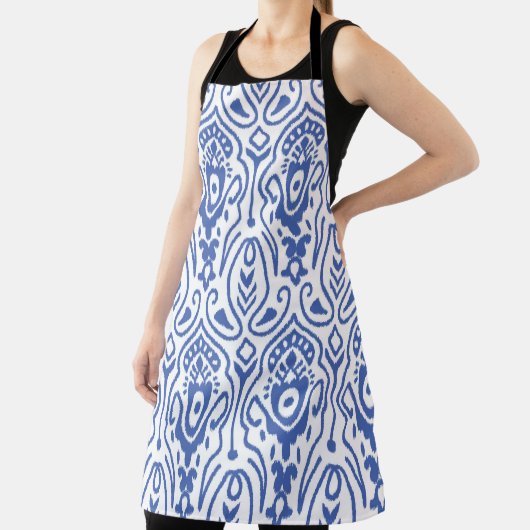 Seamless pattern with embroidery. Ikat Fabric. Eth エプロン (インサイチュ)