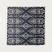 Seamless pattern with embroidery. Ikat Fabric. Eth タペストリー (正面(横))