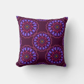 Seamless pattern with ethnic mandala art ornament. クッション (正面)