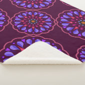 Seamless pattern with ethnic mandala art ornament. シェルパブランケット (3/4)