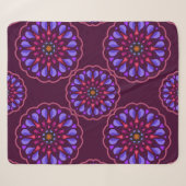 Seamless pattern with ethnic mandala art ornament. シェルパブランケット (正面(横))