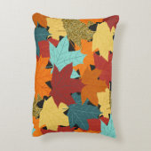 Seamless pattern with fall maple leaves. illustrat アクセントクッション (裏面(縦))