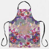 Seamless pattern with floral motif. Seamless patte エプロン (正面)
