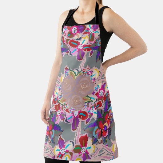 Seamless pattern with floral motif. Seamless patte エプロン (インサイチュ)