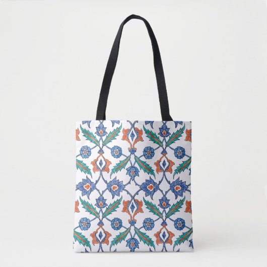 Seamless pattern with floral ornament imitating me トートバッグ (正面)