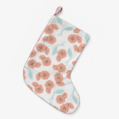 Seamless pattern with flowers and floral elements, スモールクリスマスストッキング (正面 (吊り時))