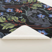 Seamless pattern with flowers in art deco style. M シェルパブランケット (3/4)