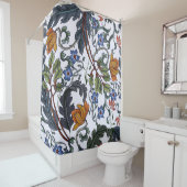 Seamless pattern with flowers in art deco style. M シャワーカーテン (インサイチュ)