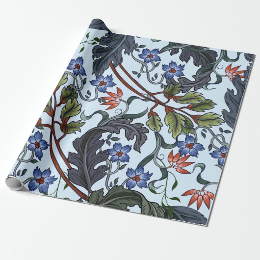 Seamless pattern with flowers in art deco style. M ラッピングペーパー (アンロールド)