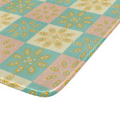Seamless pattern with geometric floral motifs カッティングボード (角)