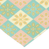 Seamless pattern with geometric floral motifs ショートテーブルランナー (コーナー)