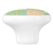 Seamless pattern with geometric floral motifs セラミックノブ (側面)