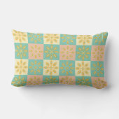 Seamless pattern with geometric floral motifs ランバークッション (裏面)