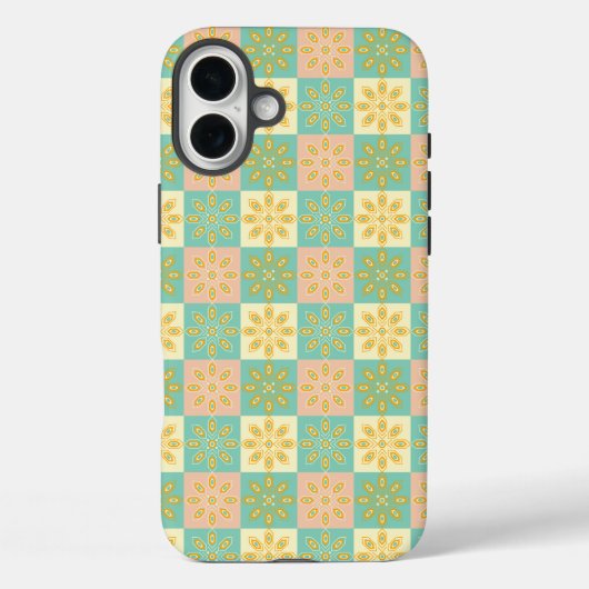 Seamless pattern with geometric floral motifs Case-Mate iPhoneケース (裏面)