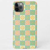 Seamless pattern with geometric floral motifs iPhoneケース (裏面)