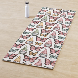 Seamless Pattern with Gnomes and Butterflies ヨガマット