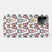 Seamless Pattern with Gnomes and Butterflies Case-Mate iPhoneケース (裏面(横))