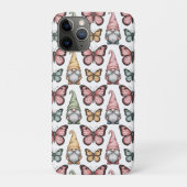 Seamless Pattern with Gnomes and Butterflies Case-Mate iPhoneケース (裏)