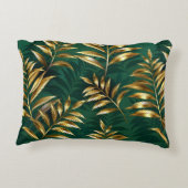Seamless pattern with golden ferns アクセントクッション (裏面)