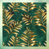Seamless pattern with golden ferns ウィンドウサイン (シート3)