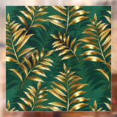 Seamless pattern with golden ferns ウィンドウサイン (シート2)