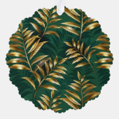 Seamless pattern with golden ferns オーナメントカード (裏面)