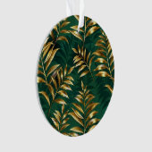 Seamless pattern with golden ferns オーナメント (正面)