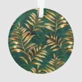 Seamless pattern with golden ferns オーナメント (裏面)