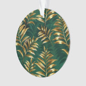 Seamless pattern with golden ferns オーナメント (正面)