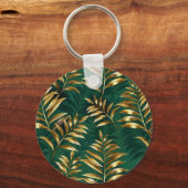 Seamless pattern with golden ferns キーホルダー (裏面)