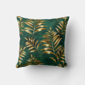 Seamless pattern with golden ferns クッション (裏面)