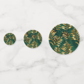 Seamless pattern with golden ferns コンフェッティ (正面)