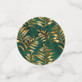 Seamless pattern with golden ferns コンフェッティ (スモール正面)
