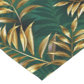 Seamless pattern with golden ferns ショートテーブルランナー (コーナー)