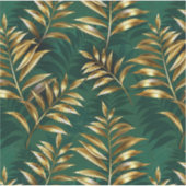 Seamless pattern with golden ferns シール (正面)