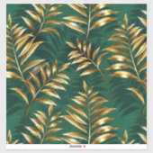 Seamless pattern with golden ferns シール (シート)