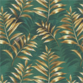 Seamless pattern with golden ferns シール (正面)