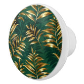 Seamless pattern with golden ferns セラミックノブ (右)