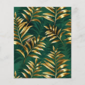 Seamless pattern with golden ferns チラシ (正面)