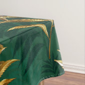 Seamless pattern with golden ferns テーブルクロス (インサイチュ)