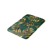 Seamless pattern with golden ferns バスマット (アングル)