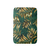 Seamless pattern with golden ferns バスマット (正面縦)