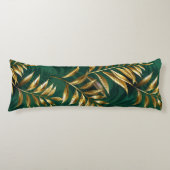 Seamless pattern with golden ferns ボディピロー (正面)