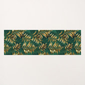 Seamless pattern with golden ferns ヨガマット (裏面(横))