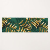 Seamless pattern with golden ferns ヨガマット (正面(横))