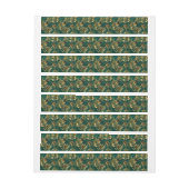 Seamless pattern with golden ferns ラップアラウンドラベル (シート)