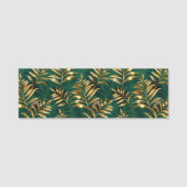 Seamless pattern with golden ferns 名札 (正面)